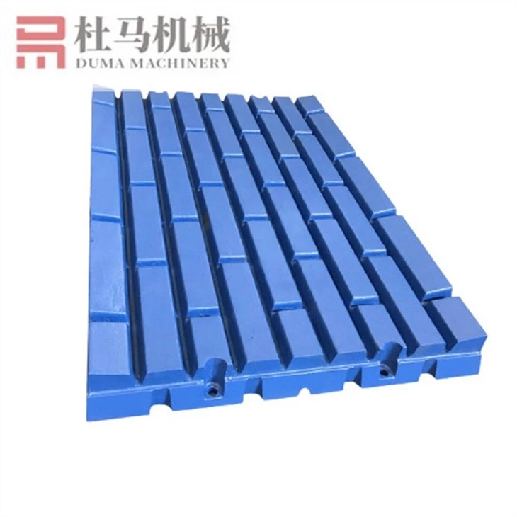 Stationary Casting Steel Jaw Crusher Spare Parts Fixed Swing Movable Tooth Toggle Plate Crashing Jaw Plate